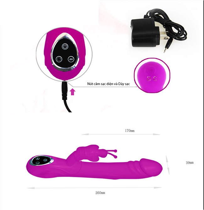 Dương vật giả cao cấp Pretty Love Butterfly DVGTC142 4 Dương vật giả cao cấp Pretty Love Butterfly DVGTC142 7